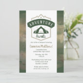Adventure wacht Camping Graduation Party Kaart (Staand voorkant)