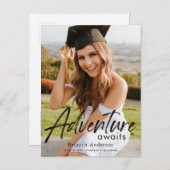 Adventure wacht de Aankondiging van het Afstuderen (Voorkant / Achterkant)