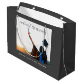 Adventure wacht op Afstuderen Gift Bag Groot Cadeauzakje (Achterkant Gekanteld)