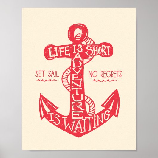 Adventure wacht op Art Print (Voorkant)