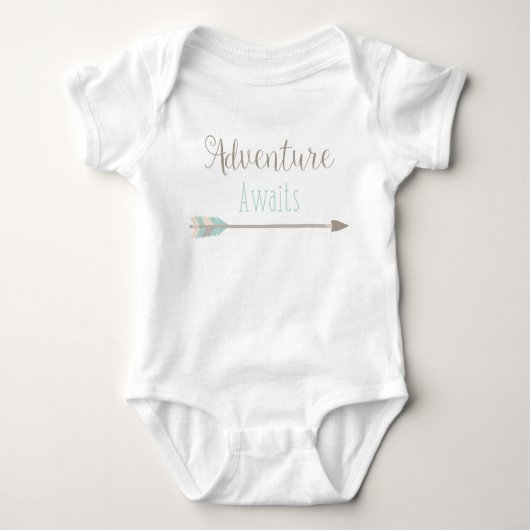 Adventure wacht op Baby Romper (Voorkant)