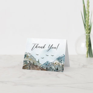 Adventure wacht op Baby shower Hartelijk dank Bedankkaart