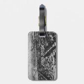 Adventure wacht op  lokaal reizen bagagelabel (Achterkant verticaal)