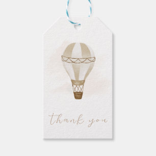 Adventure wacht op neutraal Baby shower Dank u w Cadeaulabel