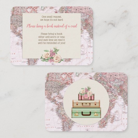 Adventure wacht Wereldkaart Book Request Enclosure Informatiekaartje (Voorkant / Achterkant)