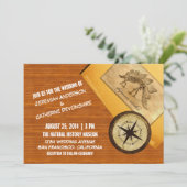 Adventure Wedding Invitation Kaart (Staand voorkant)