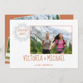 Adventure Wedding Photo Sla de datum Uitnodiging o (Voorkant / Achterkant)