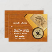 Adventure Wedding Response Kaart (Voorkant / Achterkant)