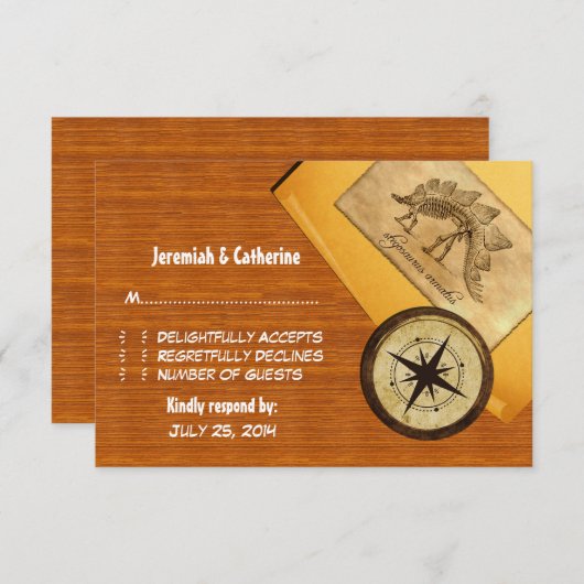 Adventure Wedding Response Kaart (Voorkant / Achterkant)