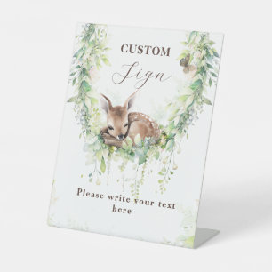 Adventure Woodland Baby Boy Shoy Panneau personnal