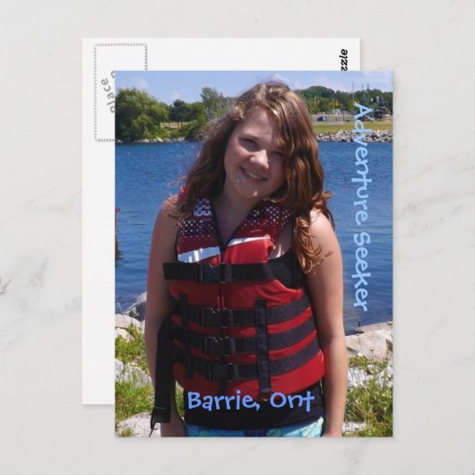 Adventure-zoeker Briefkaart (Voorkant / Achterkant)