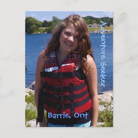 Adventure-zoeker Briefkaart (Voorkant)