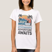 Adventures Await: Bold Exploration T-Shirt Design (Devant)