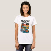  Adventures Await: Bold Exploration T-Shirt Design (Devant entier)