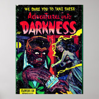Adventures in duisternis #9, Gold Age Horror Hoesj Poster