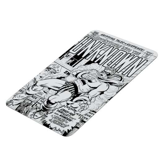 'Adventures into the Unknown' Lite Grey Magnet (Côté Gauche)