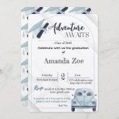 Adventures wacht op uitnodiging/bekendmaking van h kaart (Voorkant / Achterkant)