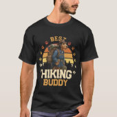 Adventurous Airedale Hiker Wilderness Explorer T-shirt (Voorkant)
