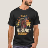 Adventurous American Hairless Terrier Hiker  T-shirt (Voorkant)