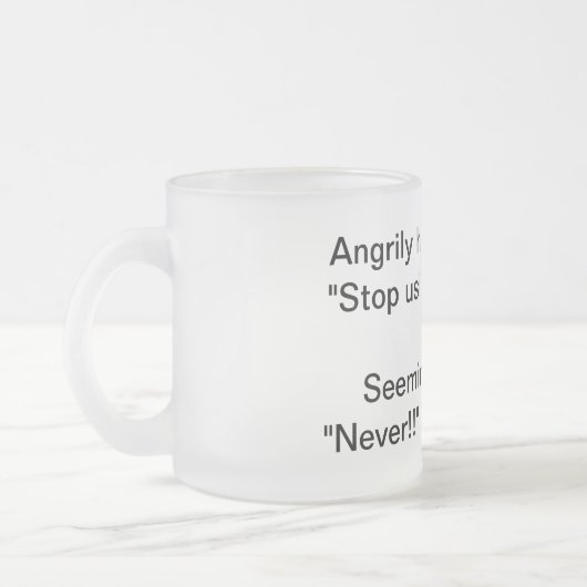 Adverb-argument Matglas Koffiemok (Links)