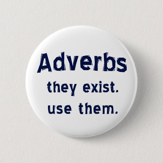 Adverbs bestaat Button (Voorkant)