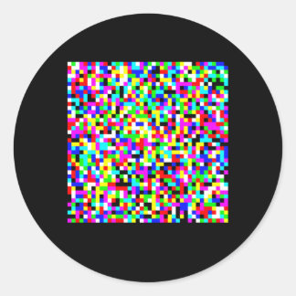 Adversariële antigezichtsherkenning Camouflage Inv Ronde Sticker