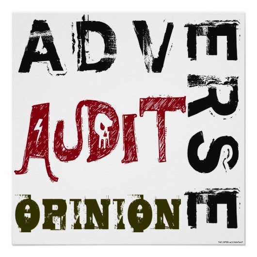 "Adverse Audit Opinion" Perfect Poster (Voorkant)