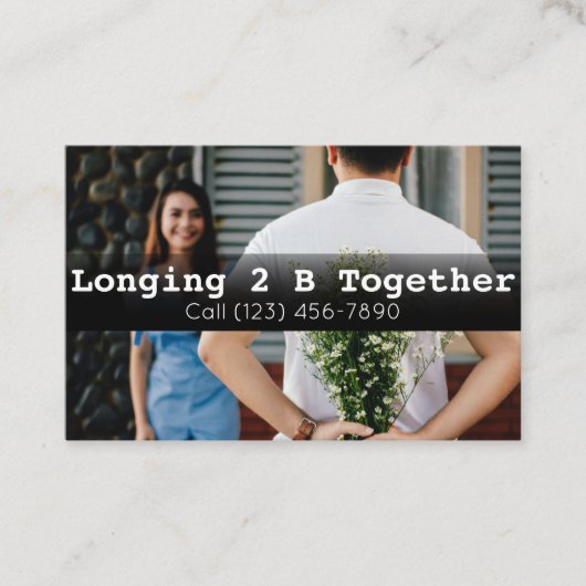 Adverteer Dating Constant Agency Couples Visitekaartje (Voorkant)