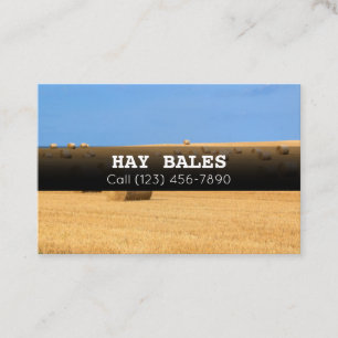 Adverteer Hay Bales voor het Visitekaartje van het