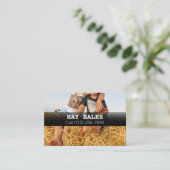 Adverteer Hay Bales voor het Visitekaartje van het (Staand voorkant)