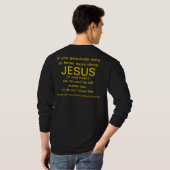 adverteer Jezus in je leven T-shirt (Achterkant volledig)