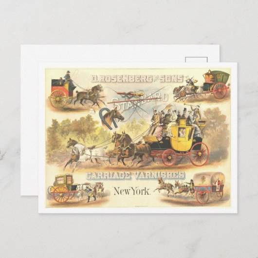 Advertentie Carriage Vernis Briefkaart (Voorkant / Achterkant)