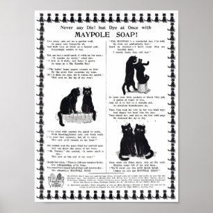 Advertentie Maypole Soap, Louis Wain Poster