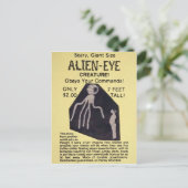  advertentie voor Alien Mail Order Advertisation Briefkaart (Staand voorkant)