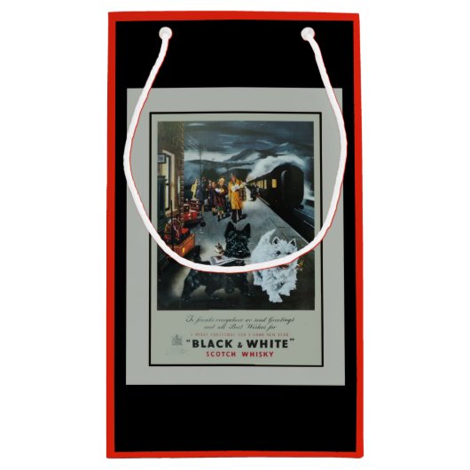 advertentie voor feestdagen klein cadeauzakje (Achterkant)