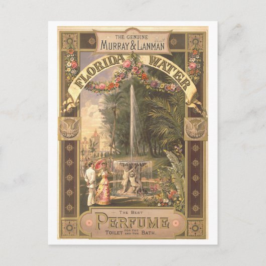  advertentie voor Florida Water Parfum Briefkaart (Voorkant)
