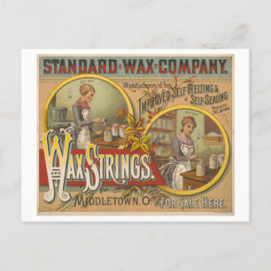  Advertentie voor Standaard Wax Strings Briefkaart