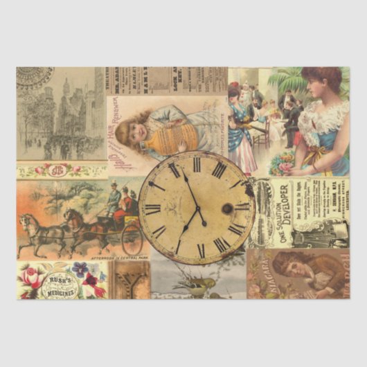  advertentiecollage ShabbyChic-decoupage Tissuepapier (Voorkant)