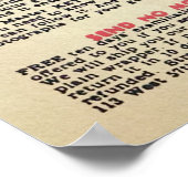  advertentiekunst met hypnotize poster (Hoek)