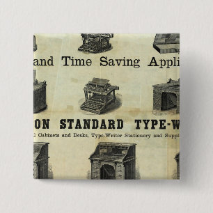 Advertenties met Guide-kaart Vierkante Button 5,1 Cm