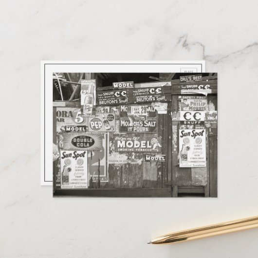  Adverteren, 1938 Briefkaart (Voorkant / Achterkant in situ)