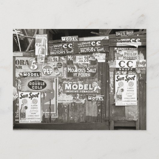 Adverteren, 1938 Briefkaart (Voorkant)