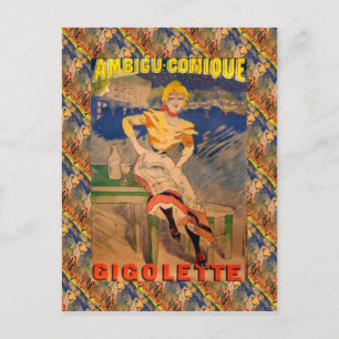adverteren, Ambigu Comique, Gigolette Briefkaart
