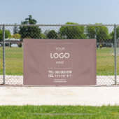 Adverteren Business Logo Brown Spandoek (Insitu)