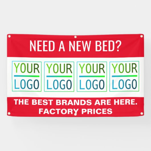 adverteren en logo spandoek (Horizontaal)