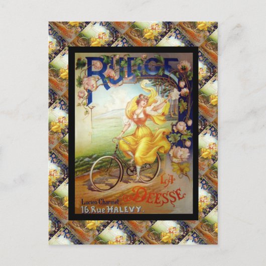  Adverteren, Franse fietsen Briefkaart (Voorkant)
