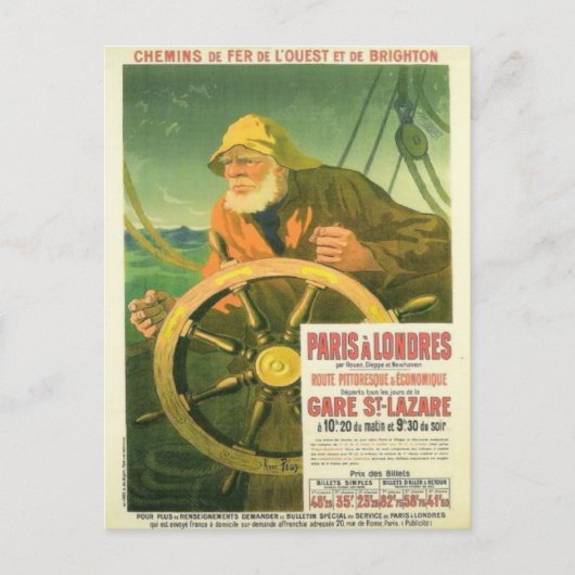 adverteren Franse spoorwegen Briefkaart (Voorkant)