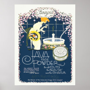  Adverteren Java Face Beauty Powder Poster