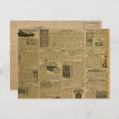  Adverteren krant Chicken Farmer Briefkaart (Voorkant / Achterkant)