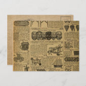  Adverteren krantenspeelgoed Briefkaart (Voorkant / Achterkant)